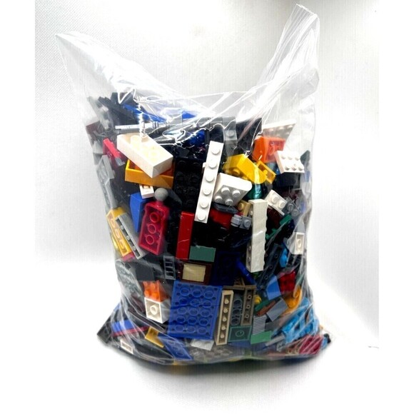 Lego Bricks Bulk 2 lbs Mixed Lot Building Blocks Parts Pieces Loose - Picture 7 of 9